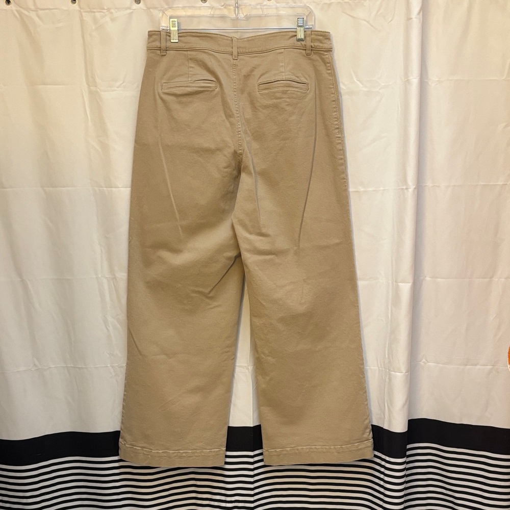 LOFT Khaki Wide-Leg Pants - Picture 4 of 4